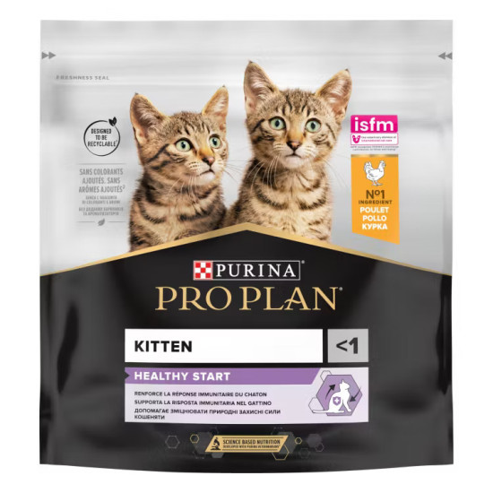 Purina Pro Plan Kitten Healthy Start pui, hrana pisoi, 400 g
